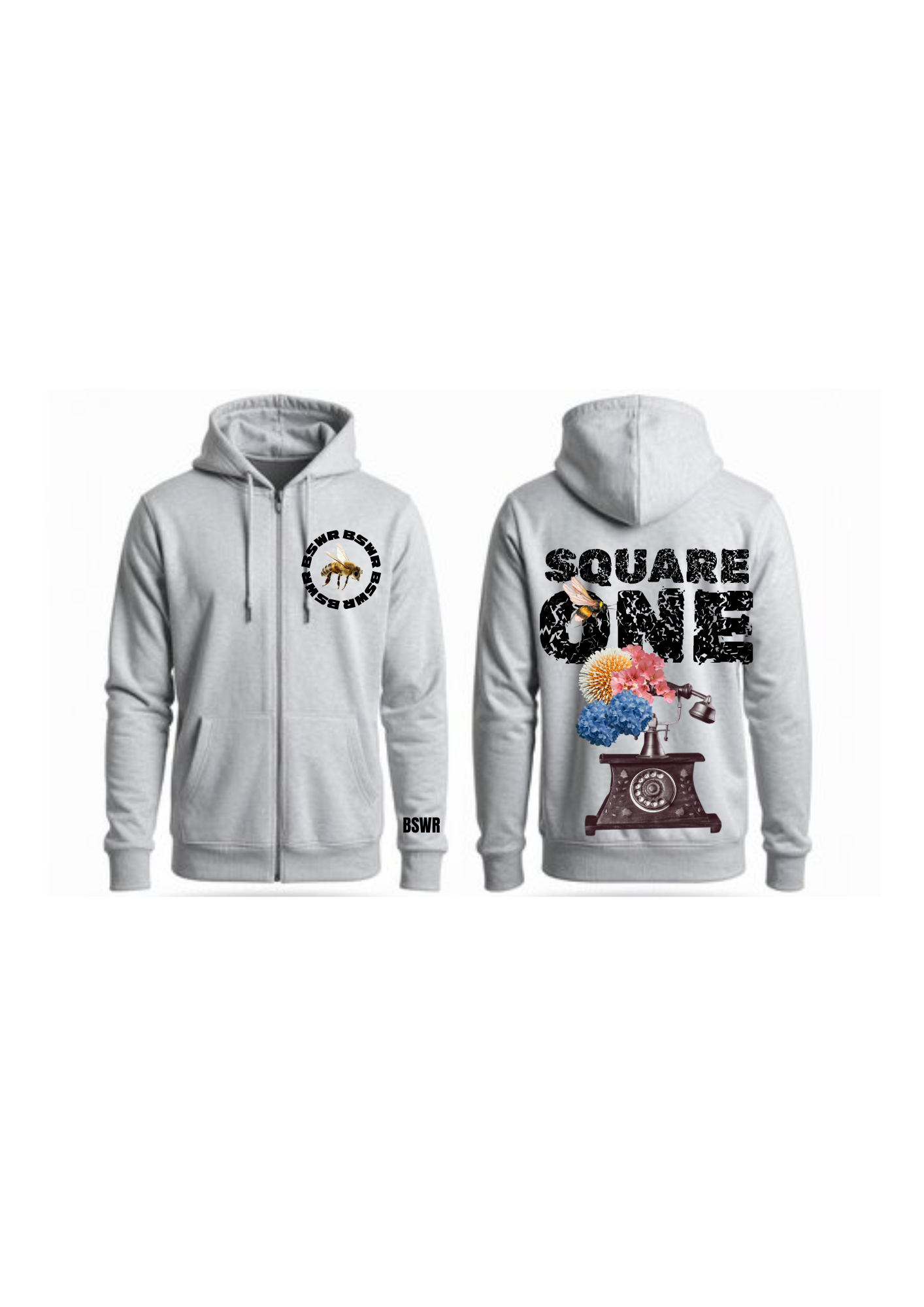 Square One Hoodie (Versión Cierre)
